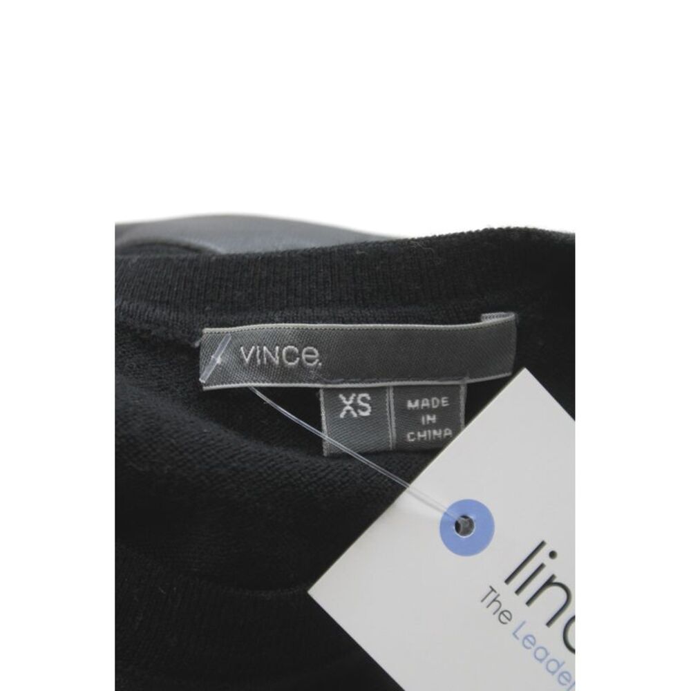 Vince Womens Shift Dress Black Wool Long Sleeve Size XS - Picture 6 of 6